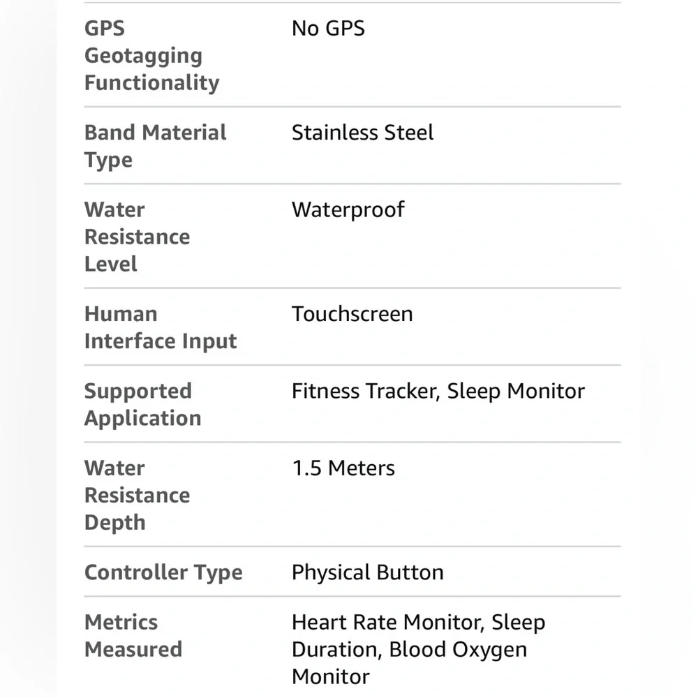 HitTopss Smart Ring, Silver # 10, Fitness Sleep Health Tracker, Waterproof
